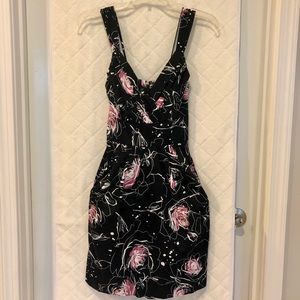 Charlotte Russe Medium Black White & Maroon Dress